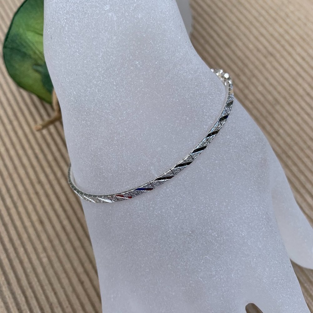 NWOT 7.5” Italian Silver Bracelet